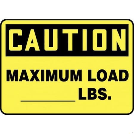 Accuform OSHA CAUTION SAFETY SIGN MAXIMUM FRMCAP607VP FRMCAP607VP